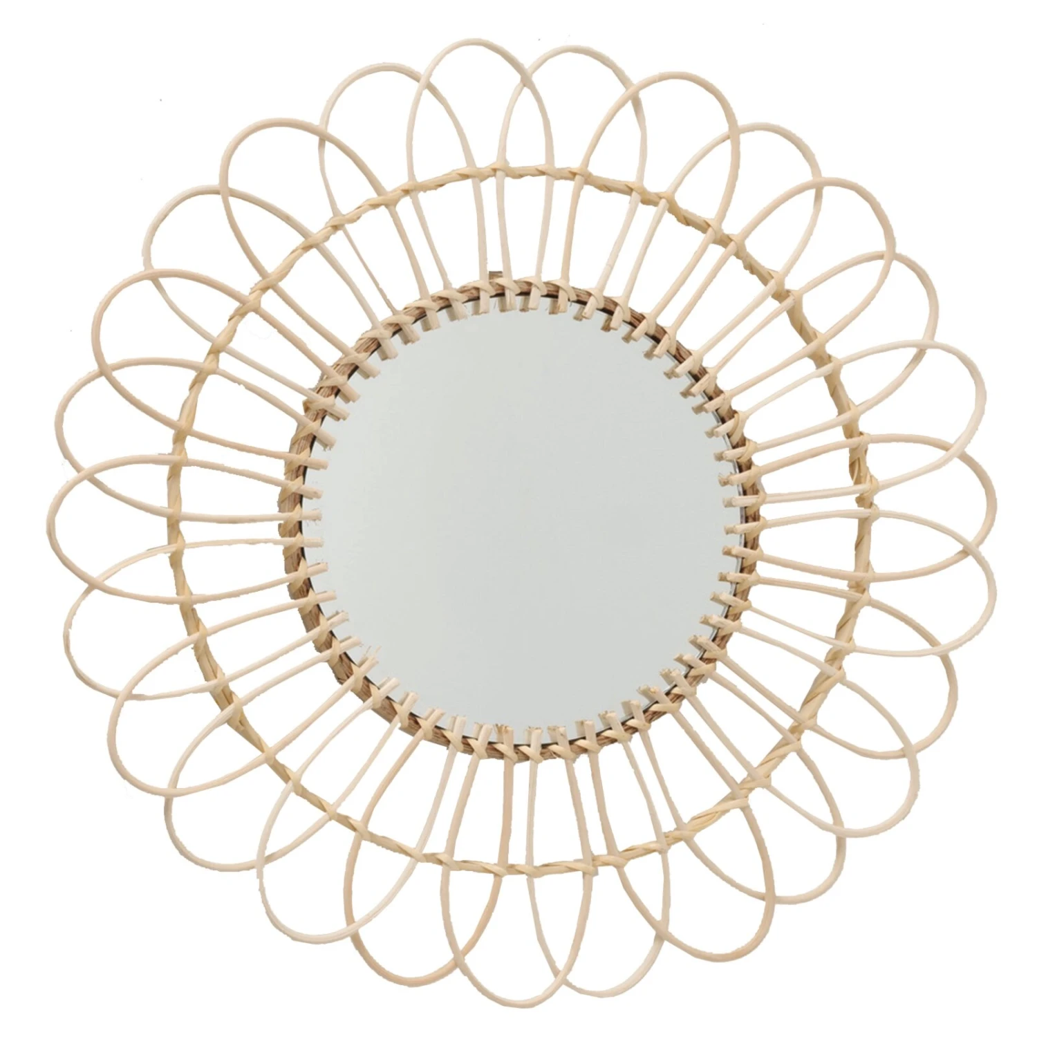 Wandspiegel - natur - Ø 50 cm