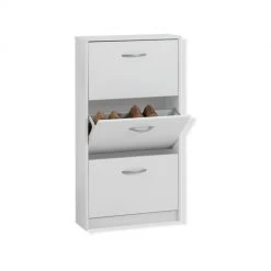 Schuhschrank - weiß - 59 cm breit