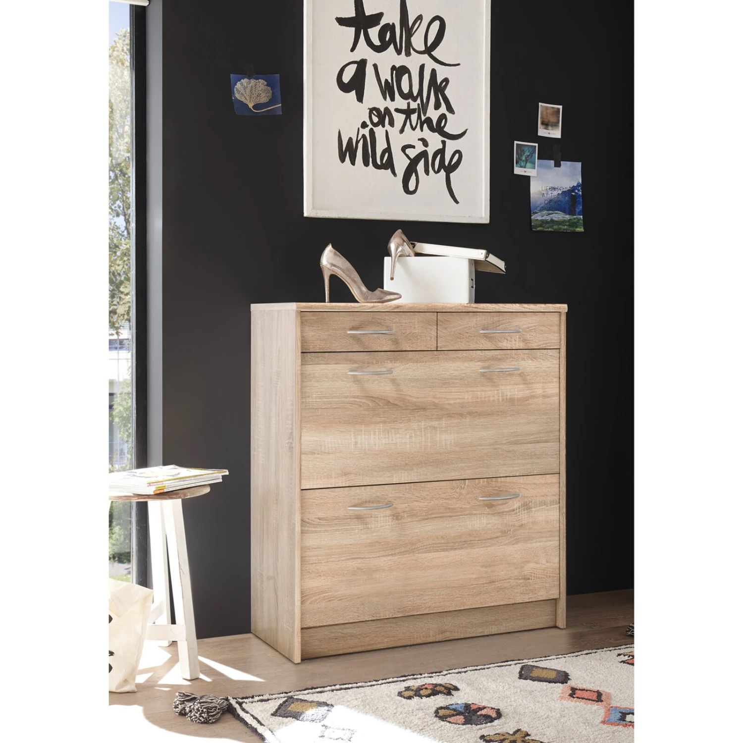 Schuhkipper - Sonoma Eiche - 87 cm breit â Bild 2