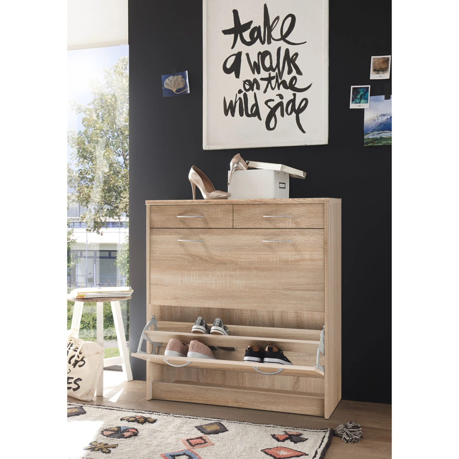Schuhkipper - Sonoma Eiche - 87 cm breit â Bild 4