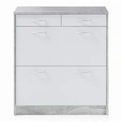 Schuhkipper - Beton-weiß - 87 cm breit