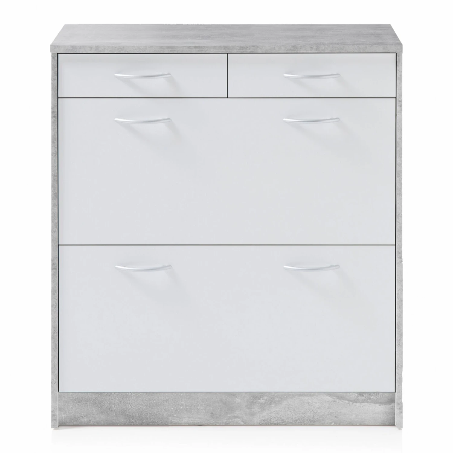 Schuhkipper - Beton-weiß - 87 cm breit