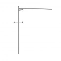 Garderobenstange - alufarben - für Kommode - 96 cm