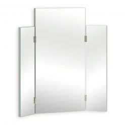 Spiegel - weiß - Klappelemente