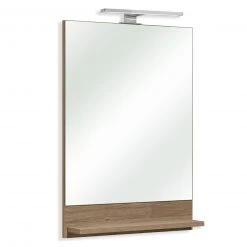 Spiegel - Sanremo Eiche Terra - mit Ablage