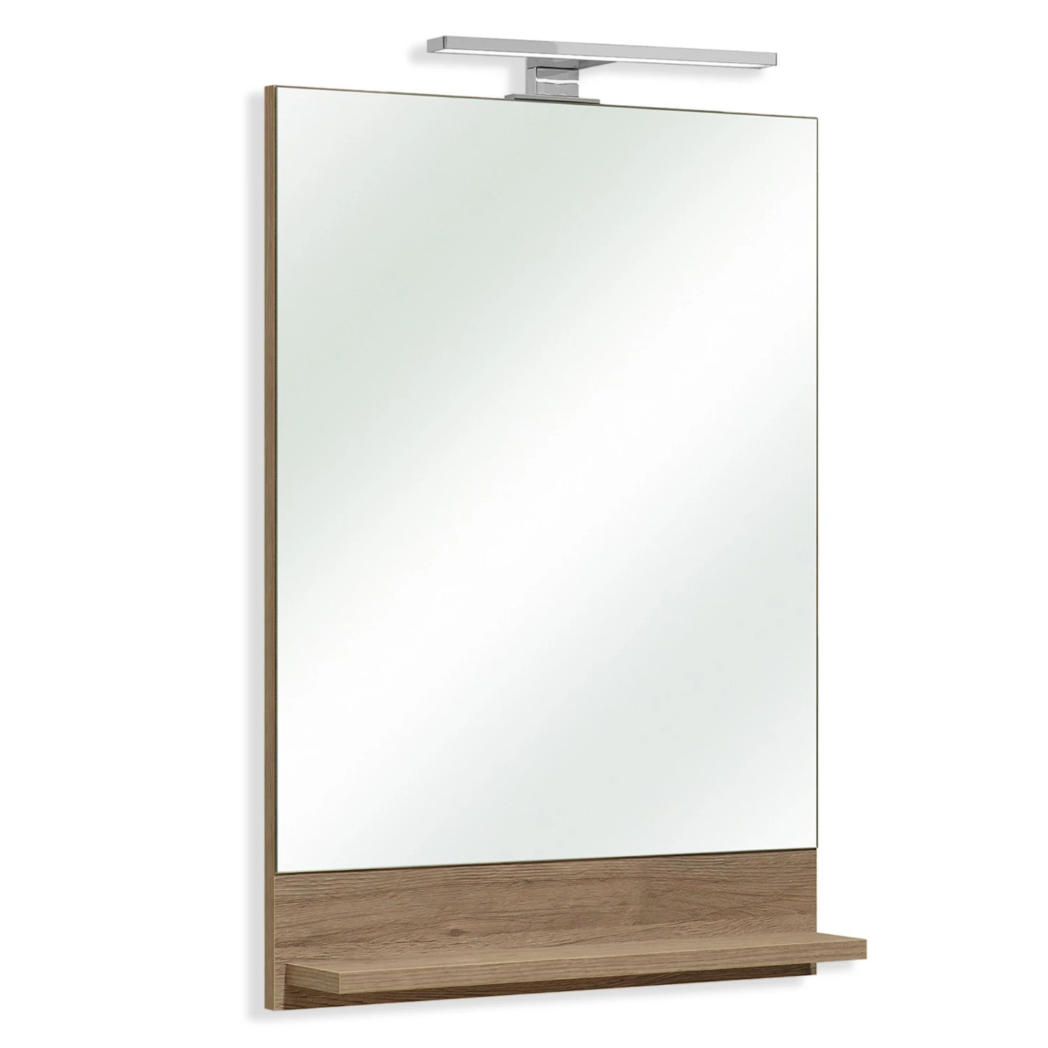 Spiegel - Sanremo Eiche Terra - mit Ablage