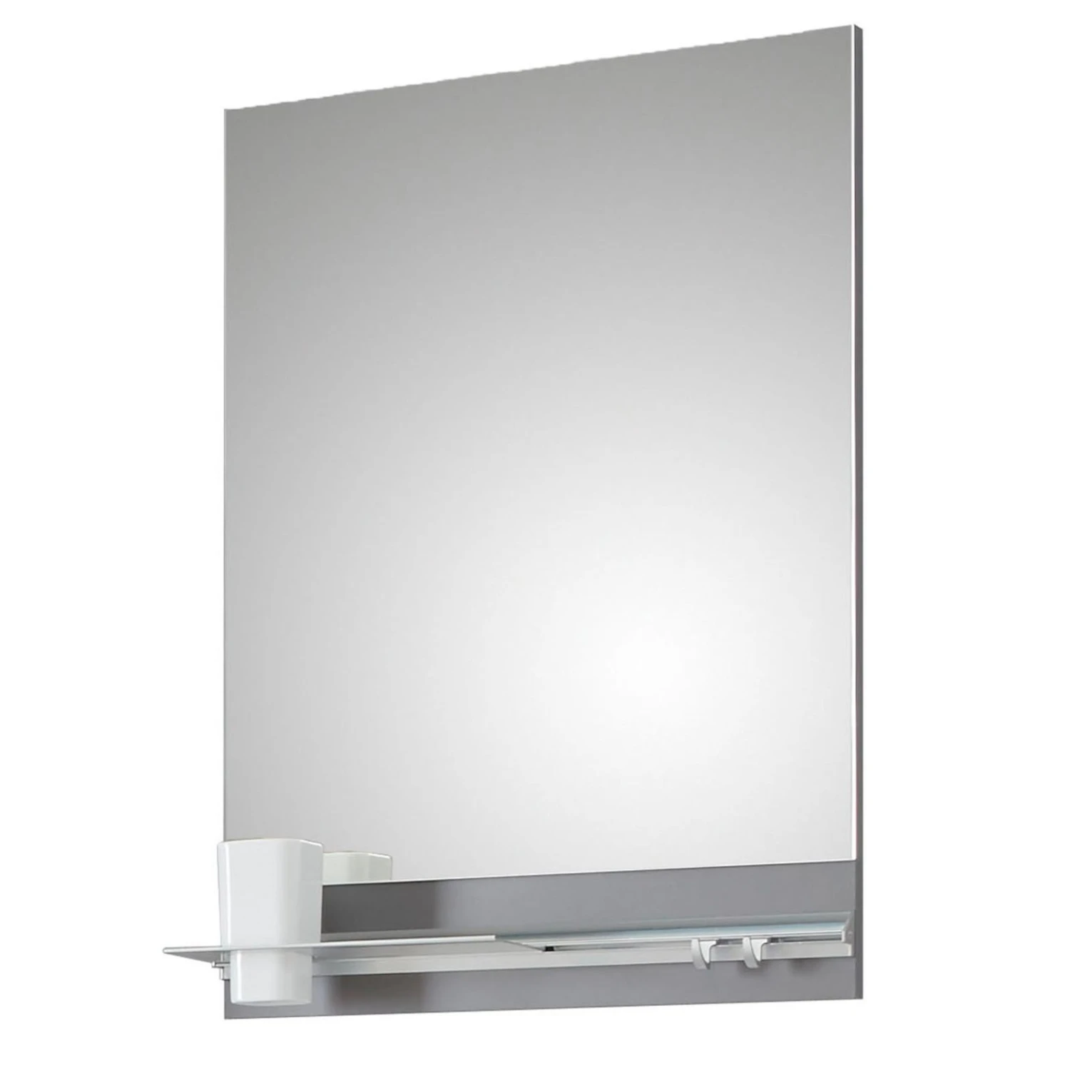 Spiegel - Quarzgrau matt - 50x70 cm