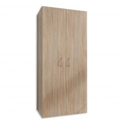 Drehtürenschrank - Eiche sägerau - 6 Einlegeböden