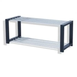 Schuhregal 14427 Chrom/schwarz Metall