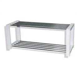 Schuhregal 14427 Chrom/weiß