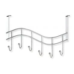 Türgarderobe - Metall verchromt - 6 Haken