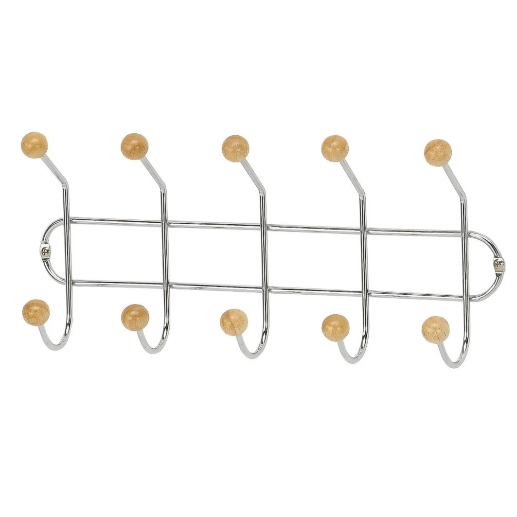 Wandgarderobe - chromfarben - 36 cm