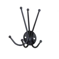 Wandgarderobe - schwarz - Metall