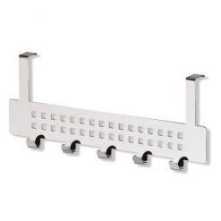 Türgarderobe - Chrom - Lochblech-Optik