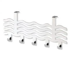 Türgarderobe - Chrom - Wellen-Optik