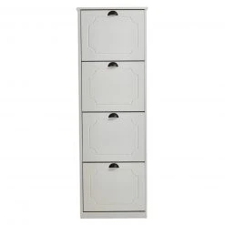 Schuhkipper - weiß - 4 Klappen - 53 cm breit