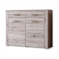 Schuhschrank - Sandeiche - 116 cm breit