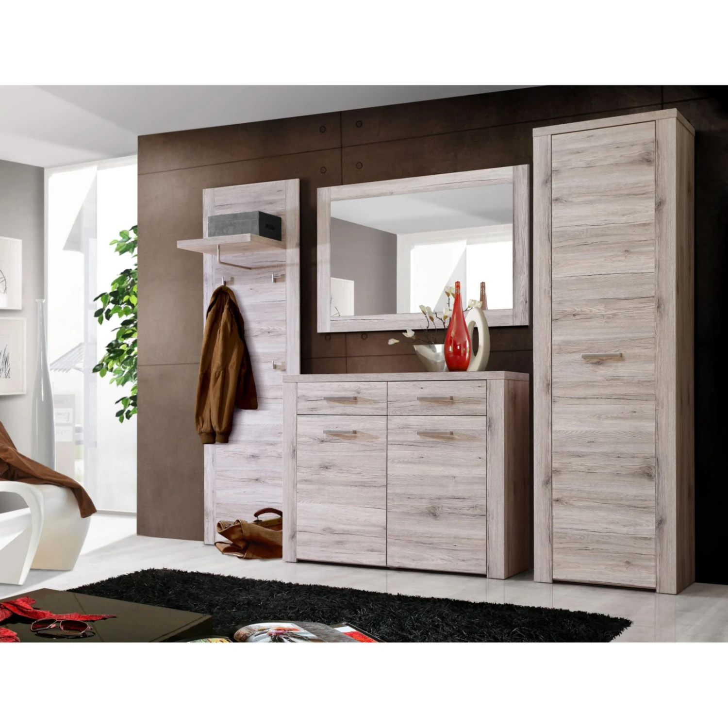 Garderobenpaneel - Sandeiche - 62 cm breit – Bild 2