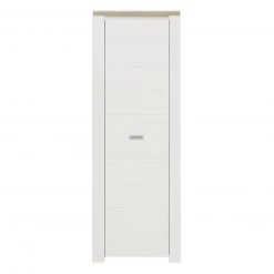 Garderobenschrank - weiß-Eiche Bianco - 68 cm breit