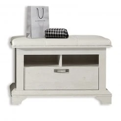 Schuhschrank - Pinie weiß - 99 cm breit