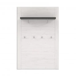 Garderobenpaneel - Pinie weiß - 100 cm breit