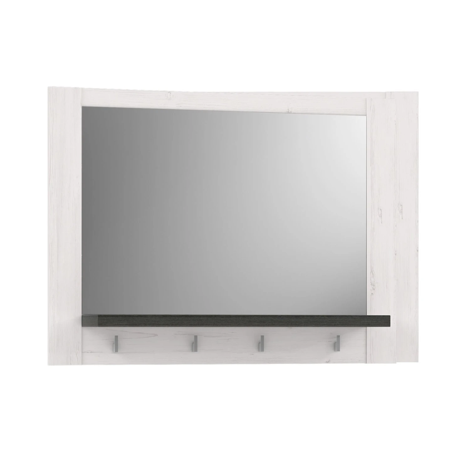 Spiegel - Pinie weiß - mit Ablage – Bild 2