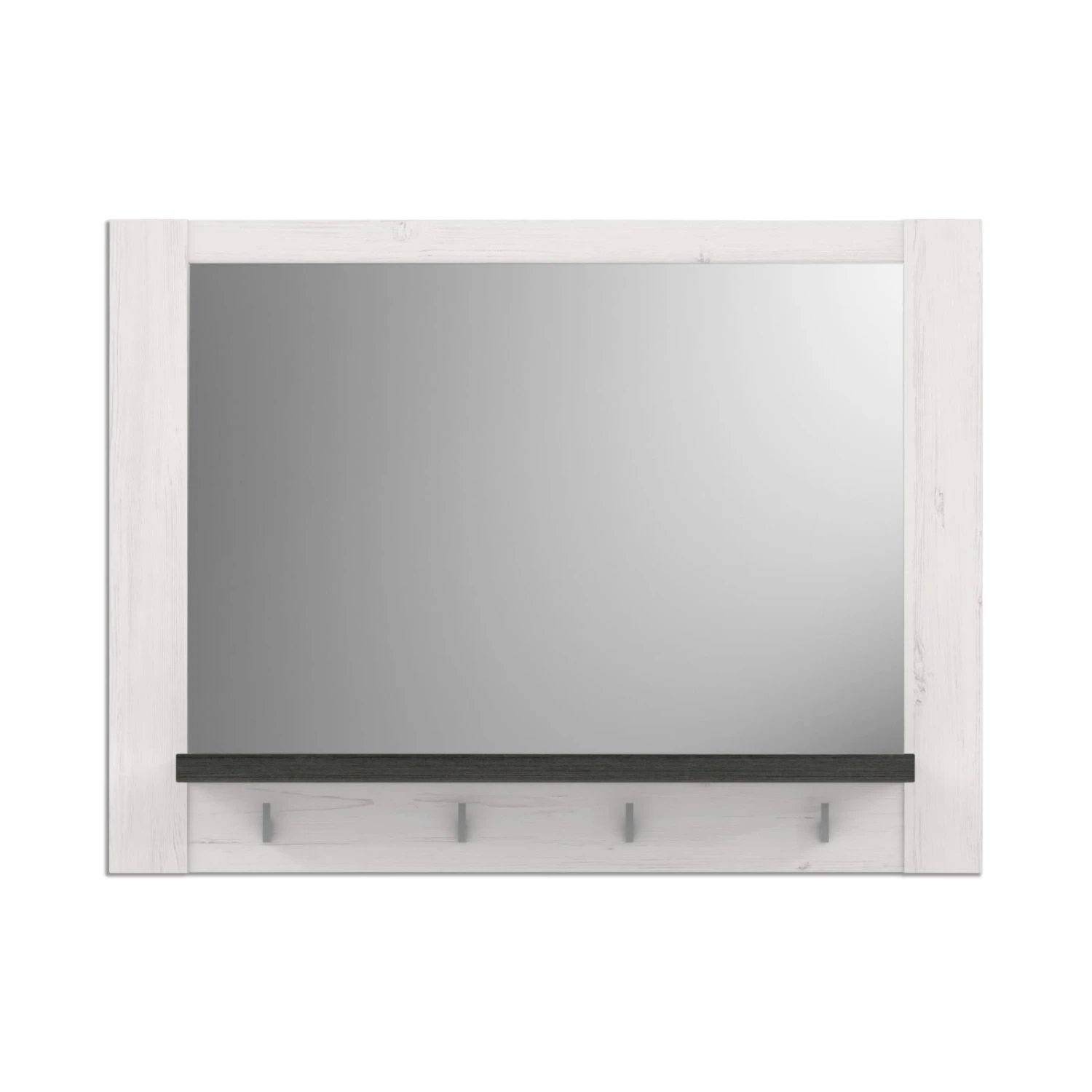 Spiegel - Pinie weiß - mit Ablage