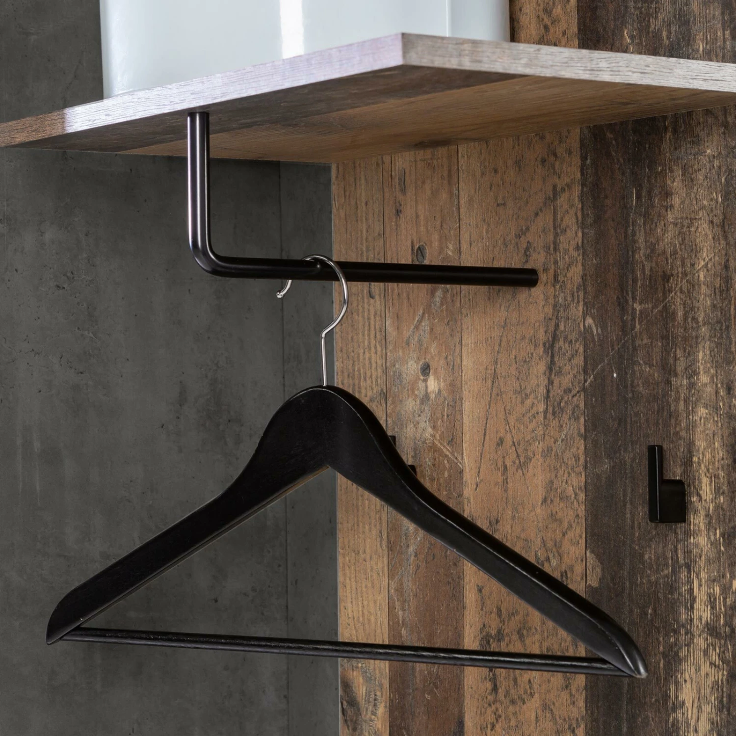 Garderobe - Old Wood Vintage - Beton-Optik - 93 cm – Bild 5