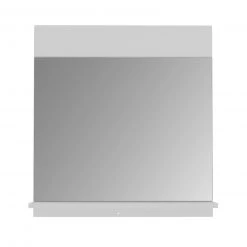 Spiegel - weiß Hochglanz - mit Ablage - 60 cm breit