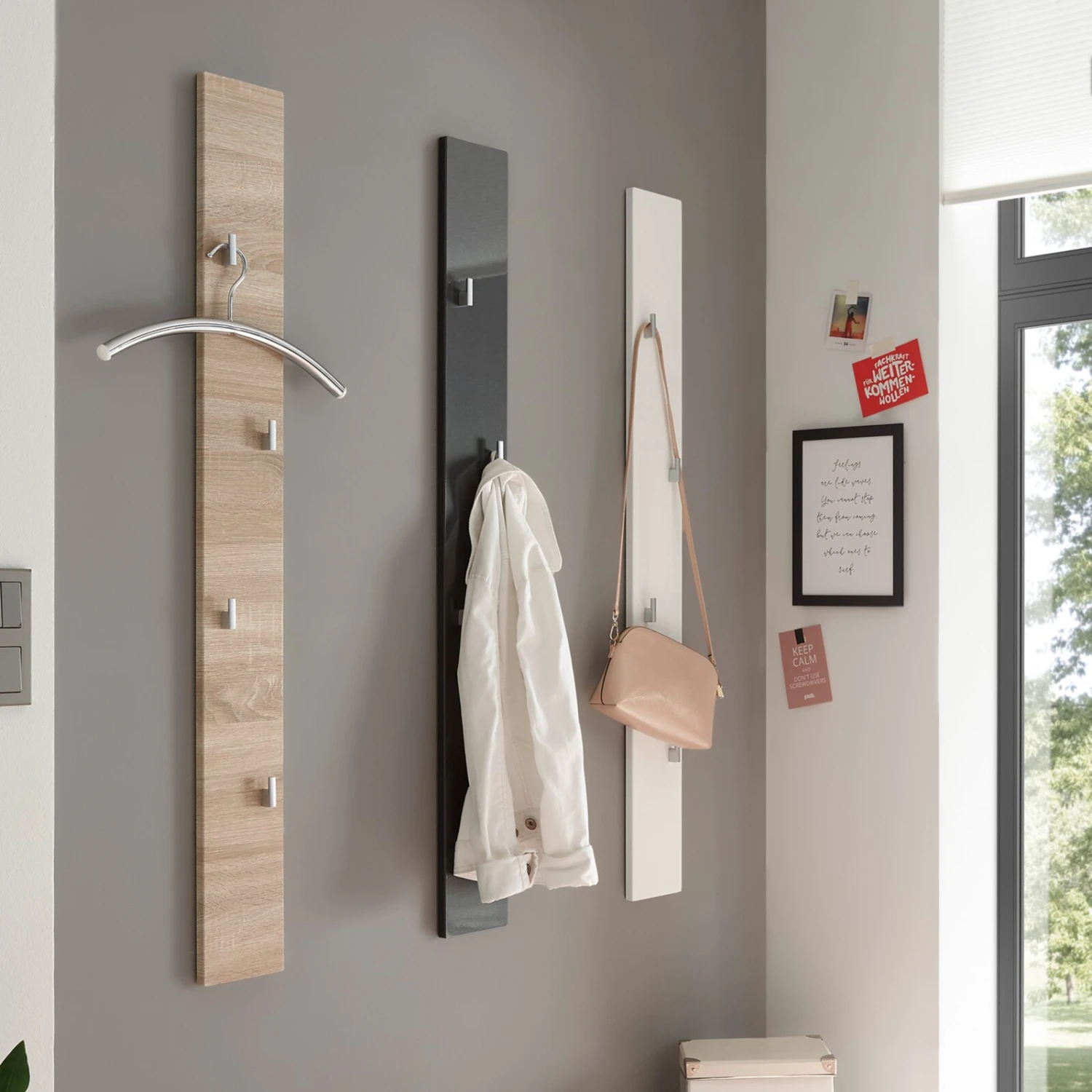 Garderobenpaneel - Sonoma Eiche - 115 cm – Bild 2