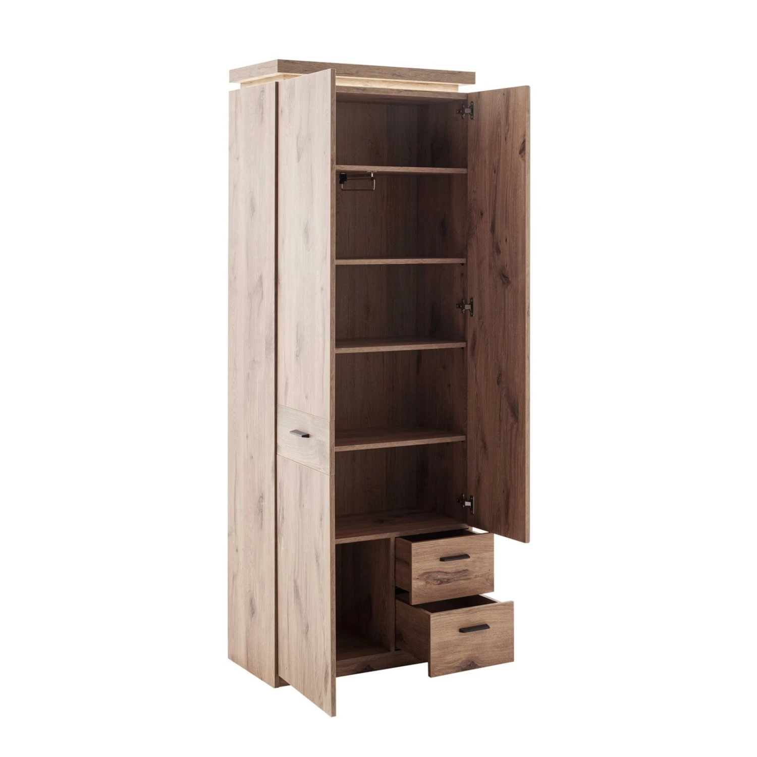 Garderobenschrank - Viking Oak - LED-Beleuchtung - 198 cm – Bild 5