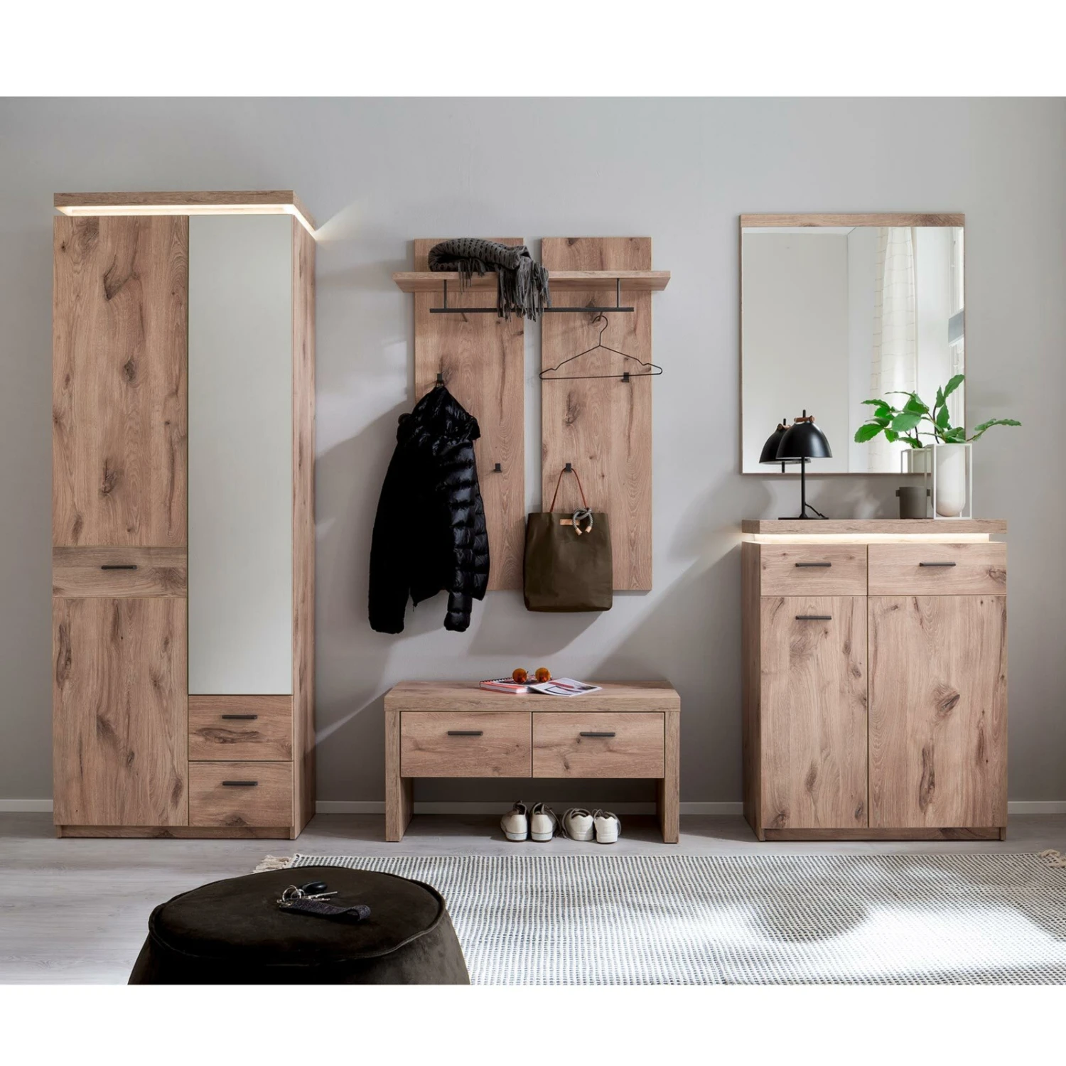 Kommode - Viking Oak - LED-Beleuchtung - 75 cm – Bild 10