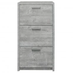 Schuhkipper - Betonoptik - 3 Klappen