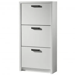 Schuhkipper - weiß matt - 3 Klappen