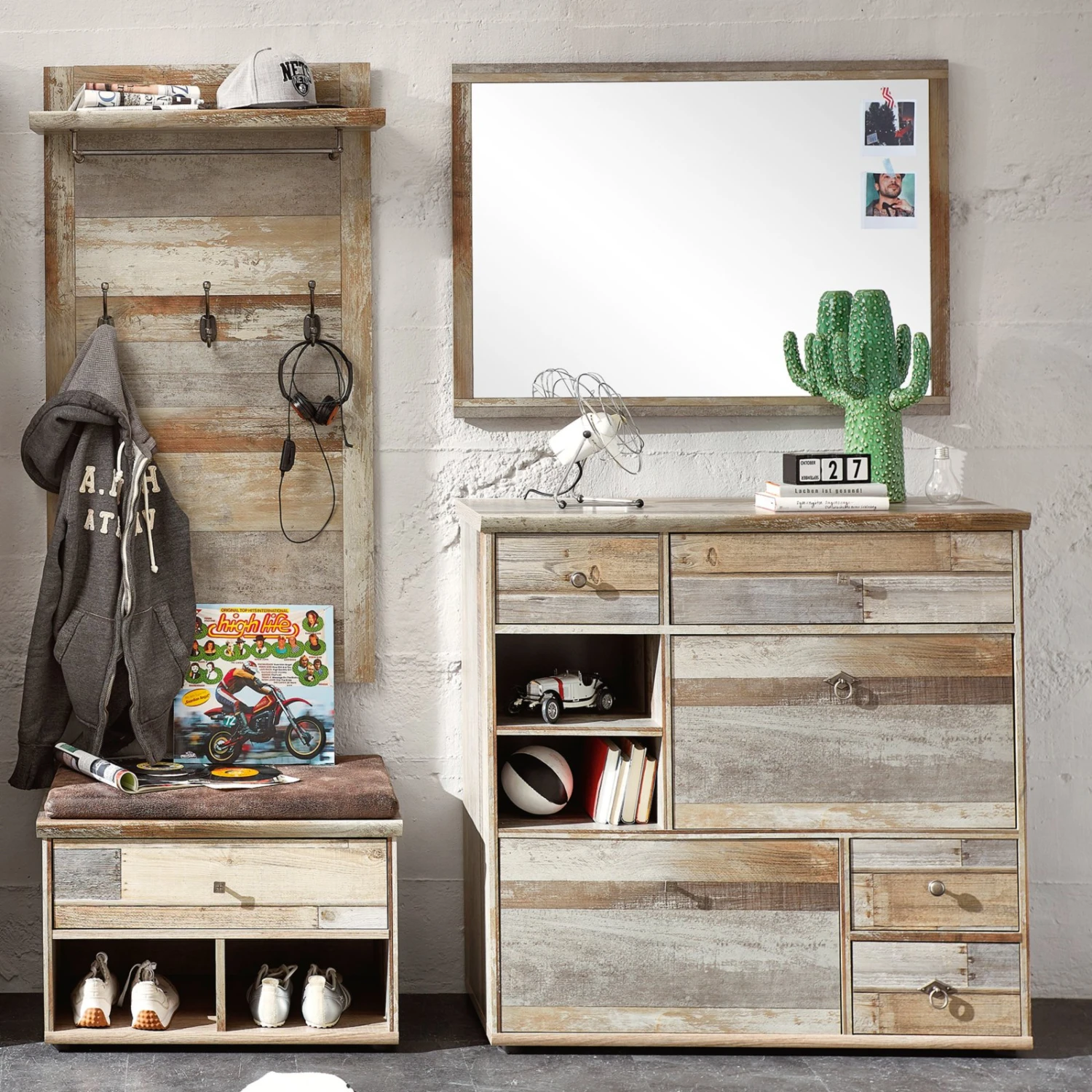 Spiegel - Driftwood - 97x70 cm – Bild 2