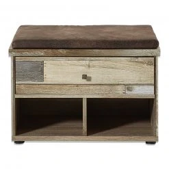 Garderobenbank - Driftwood - mit Kissen