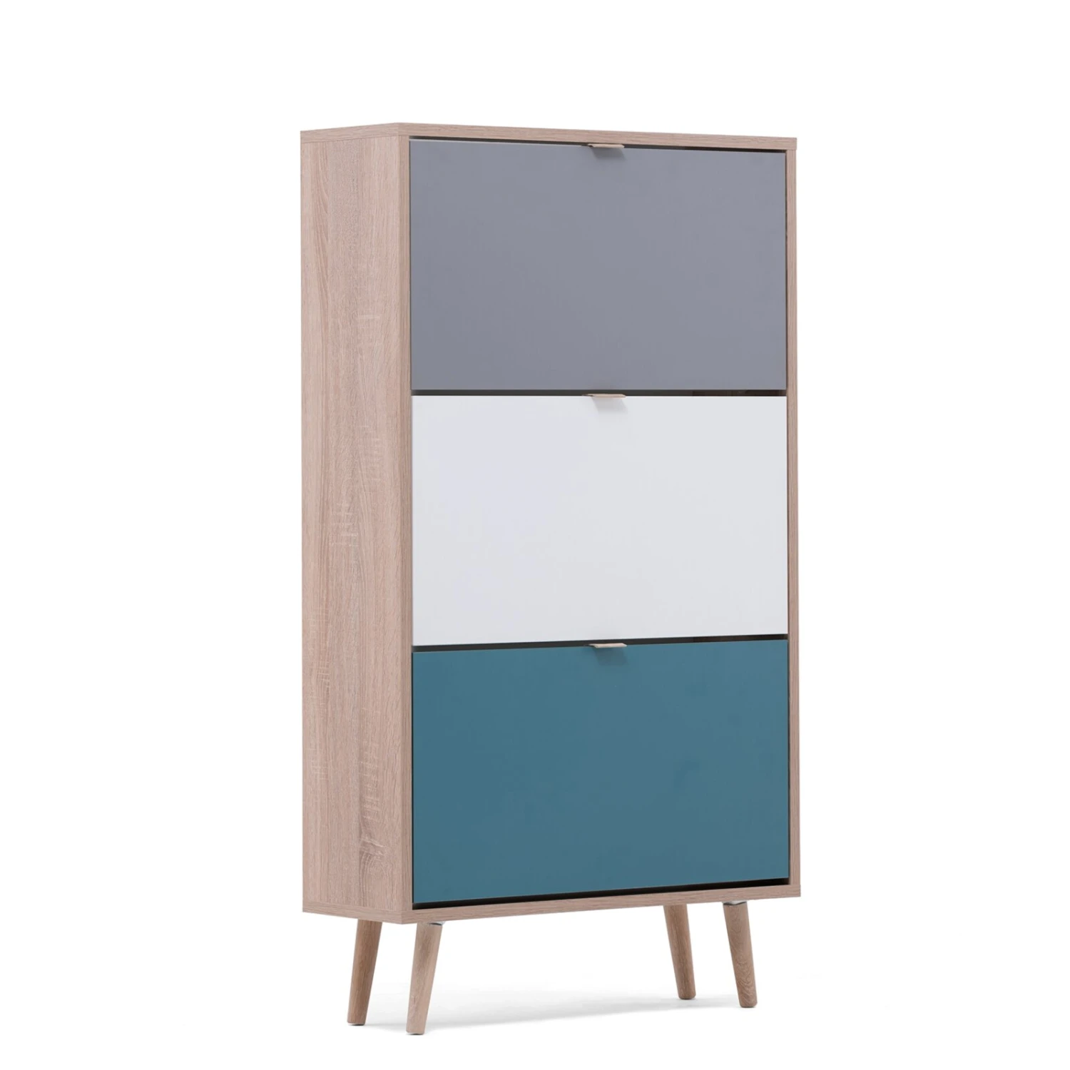 Schuhkipper CUBA - Sonoma Eiche - tricolor- 70 cm breit