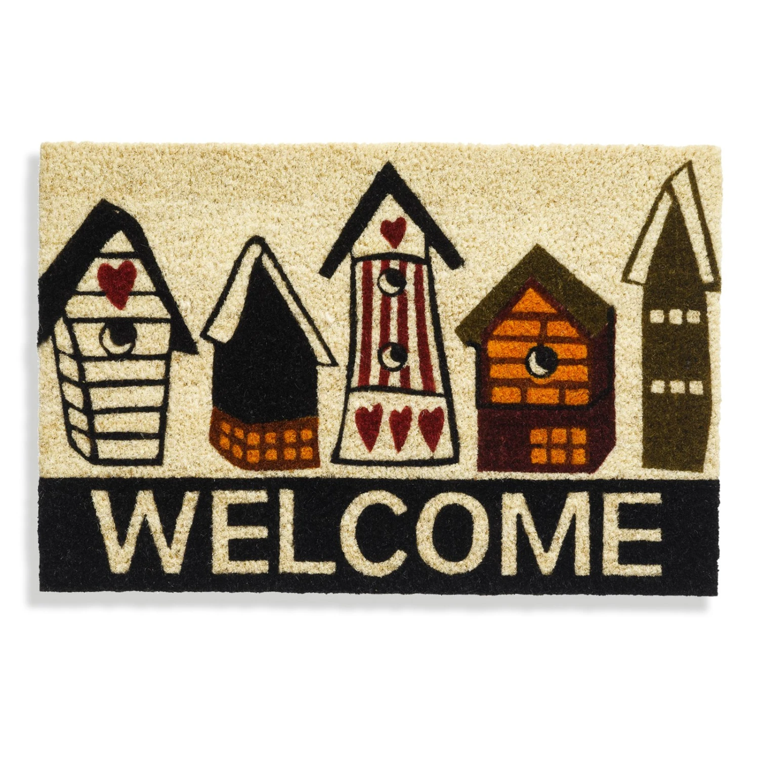 Kokos-Fußmatte - Welcome Birdhouses - 40x60 cm