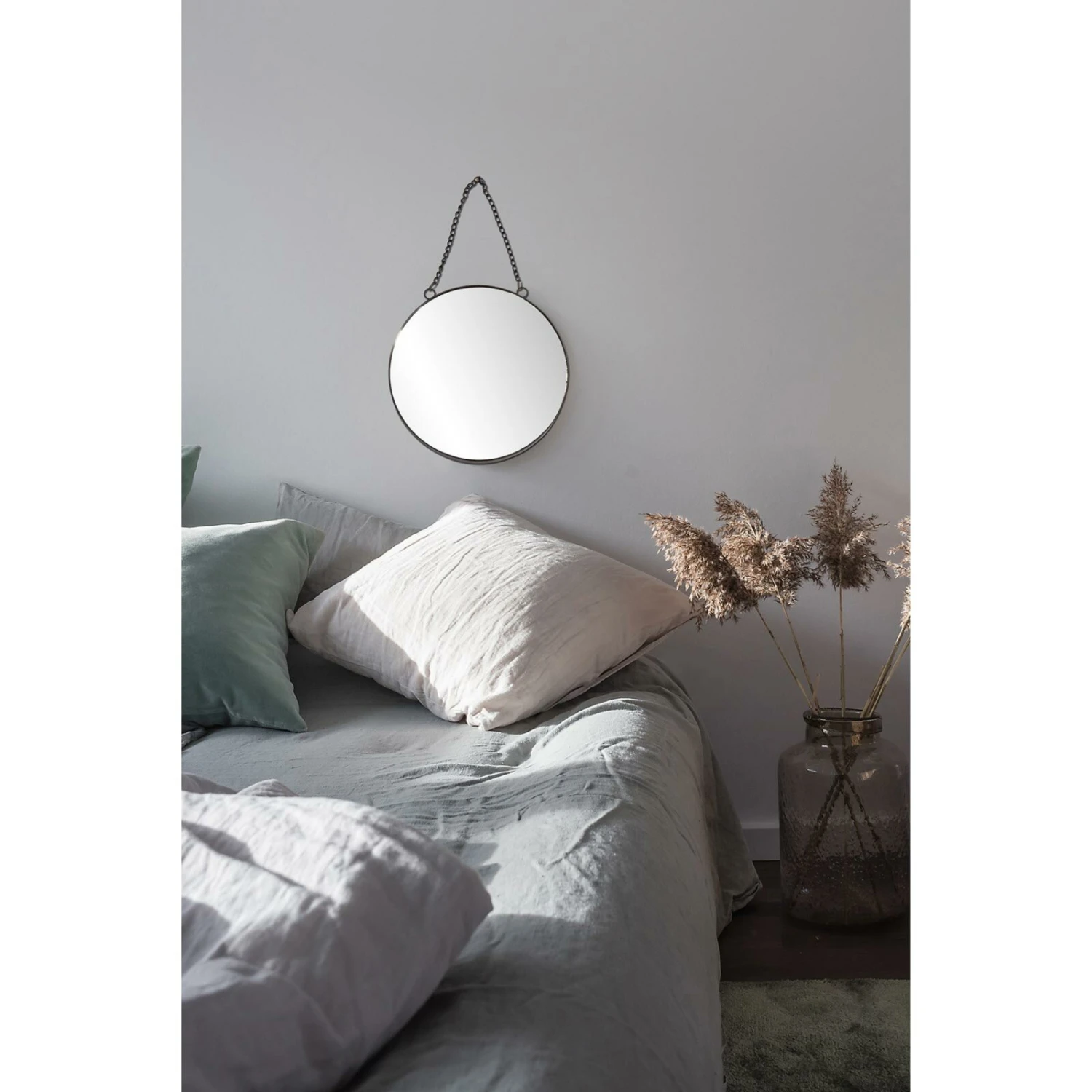 Metallrahmenspiegel - schwarz - 26 cm – Bild 2