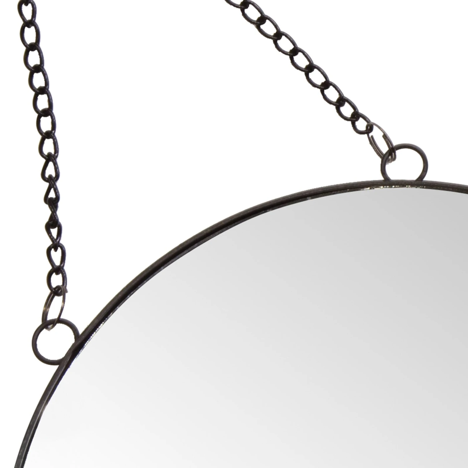 Metallrahmenspiegel - schwarz - 26 cm – Bild 3