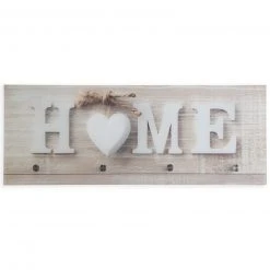 Glasgarderobe - HOME - braun - 4 Haken