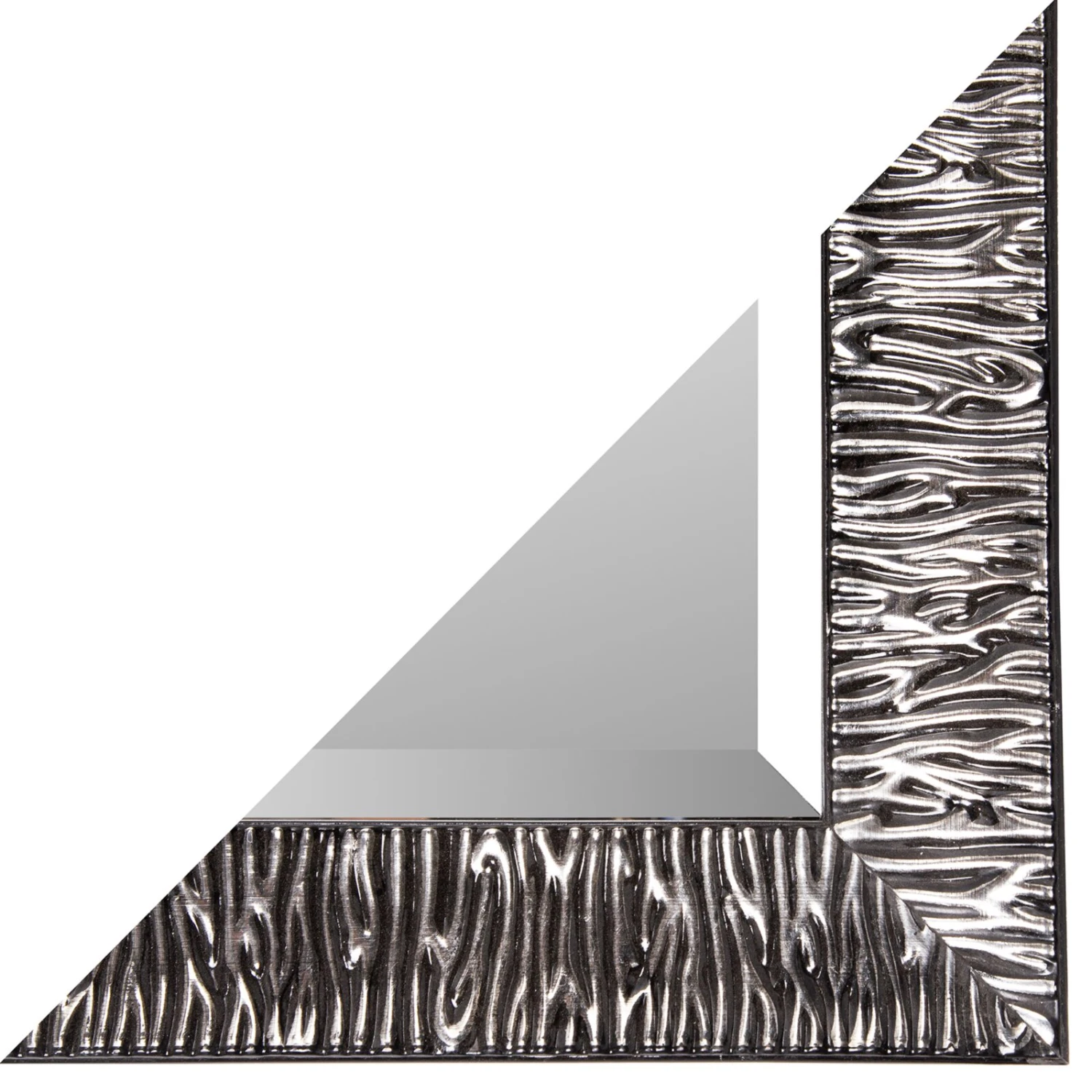 Rahmenspiegel - schwarz - 47x147 cm – Bild 2