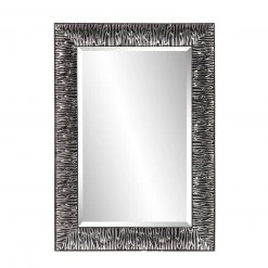 Rahmenspiegel - schwarz - 47x67 cm