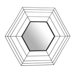 Wandspiegel ROMEO - schwarz - 80 cm