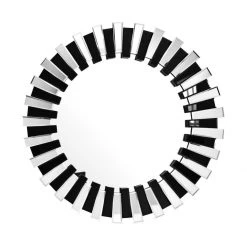 Wandspiegel APOLLON - silber-schwarz - 80 cm