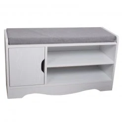 Schuhbank HAPPY HOME - weiß - 80 cm