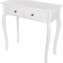 Konsolentisch MERIDIAN - weiß - 80 cm