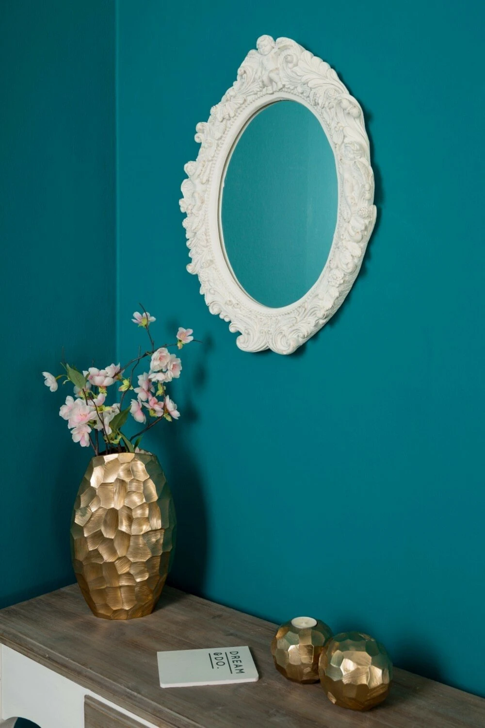 Spiegel MOGALLAL - weiß - 50x43 cm – Bild 3