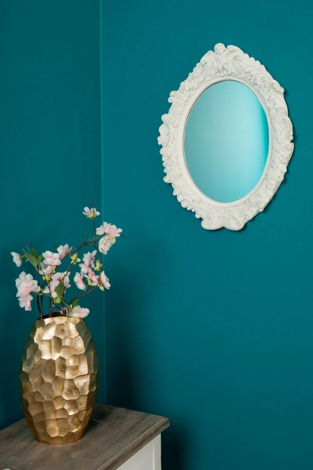 Spiegel MOGALLAL - weiß - 50x43 cm – Bild 4