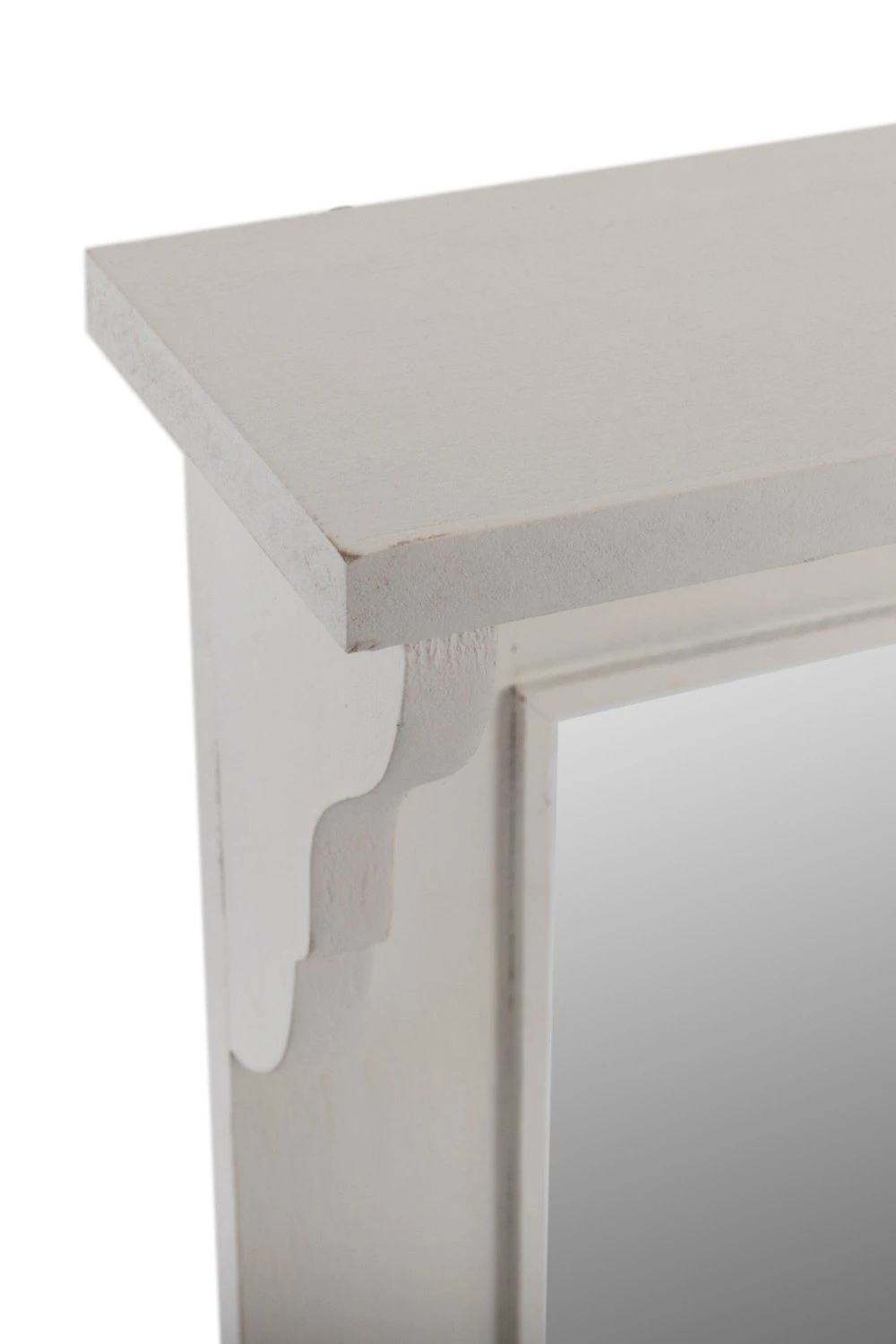 Garderobe ELLA - weiß - mit 5 haken und Spiegel – Bild 2